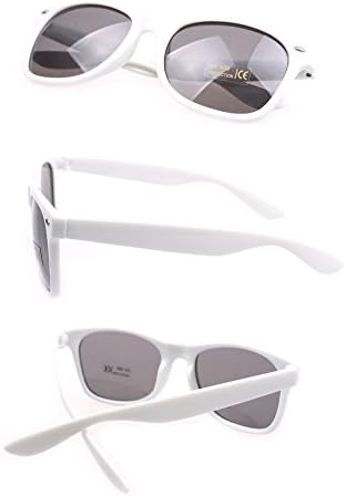 Sunglasses Retro new vintage style shades men women classic wayfarer styles Trendy Cool Sunglasses Unisex (White)