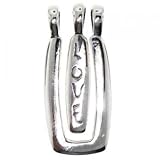 New Sterling Silver LOVE Pendant - Two Pieces make One