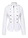 Lovaru Women's Short Button Embellished Casual Sleeve Coat Jacket