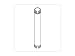 Peerless Ext 108 - Mounting Component ( Extension Column ) - Vinyl, Steel - Blac (Discontinued by Manufacturer)