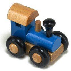 Childrens Toyshop  Toys : Small Blue Steam Engine - Orange Tree Toys