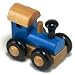 Blue Steam Engine Wooden Toy