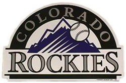 Colorado Rockies Logo MLB Car Magnet