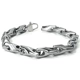 Tungsten Carbide Men's Wheat Link Bracelet Sz 10"