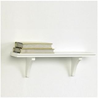 Kathy Ireland KA814000 Mission Bracket Shelf, 16-Inch by 5-Inch by 4.88-Inch, White