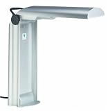 Compact Lamp - Satin Silver with Black