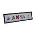 PT Photo Frame Family Letters, Wood, Black