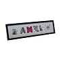 PT Photo Frame Family Letters, Wood, Black