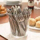 from one2select Disposable / Re-Usable Silver Finish Cutlery Set - Would You Believe Its PLASTIC !!