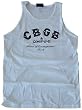 CBGB - Classic Logo - White Tanktop / Wife Beater
