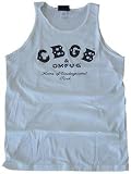 CBGB - Classic Logo - White Tanktop / Wife Beater