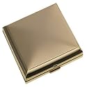 Gold Plated Square Compact Travel Mirror