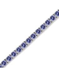 4 CT Tanzanite Bracelet 14K White Gold