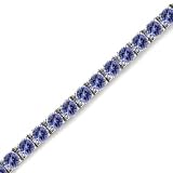 5 CT Tanzanite Bracelet 14K White Gold