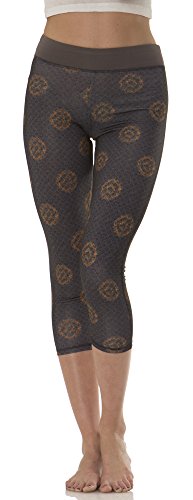 Cool Fit Performance Namaste Print Capri Yoga Pant Leggings
