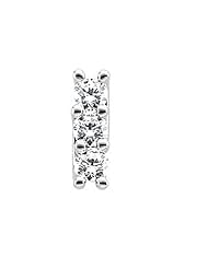 Pair of 14K White Gold Diamond Earrings - 0.90 Ct. -- LIFETIME WARRANTY