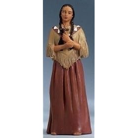 St. Kateri Tekakwitha Patron Saint Statue - 3.5" - Ceramic Painted