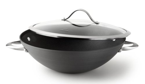 Calphalon Contemporary Nonstick 12-Inch Asian Wok with Glass Lid