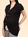 A Pea in the Pod: Short Sleeve Button Front Maternity Sweater
