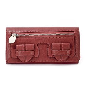 Buy Ladies Saskia Cherry Leather Wallet: Cherry Wallet by Chloe