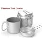 Snow Peak 2-Person Trek Combo Titanium Cookware Set (Titanium) - One Size
