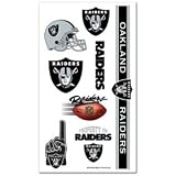 Oakland Raiders Temporary Tattoos Easily Removed With Household Rubbing Alcohol Or Baby Oil