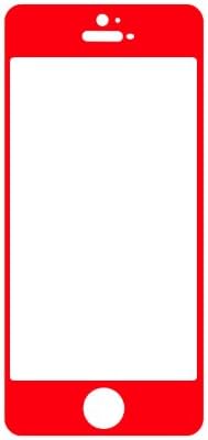 E821 Premium Tempered Glass Screen Protector for iPhone 5/iPhone 5s/iPhone 5c - (Hd,9h,0.4mm,2.5d) - Ultra Clear,anti Scratch,bubble Free,reduce Fingerprint,easy Install (red)