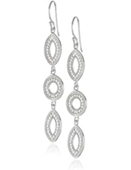 Anna Beck Designs "Gili" Sterling Silver Open Leaf Drop Earrings