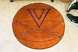 NCAA VIRGINIA CAVALIERS BASKETBALL SHAPED DOOR MAT RUG