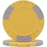100 NexGen Las Vegas Edge Spot Poker Chips - Yellow