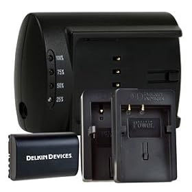Delkin Devices DD DUC LPE6 Combo Pack LPE6 Charger, 2 Charging Plates and LPE6 Battery by 