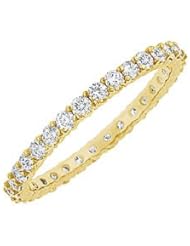Diamond Eternity Bangle 14K Yellow Gold 6.00 CT Diamonds