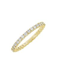 Diamond Eternity Bangle 14K Yellow Gold 6.00 CT Diamonds
