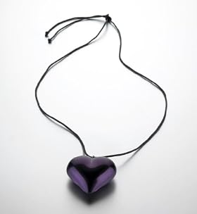 Moon Heart Ribbon Necklace