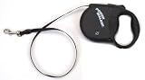 Power Walker Retractable Dog Leash, Black, 16' Small
