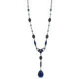 Moonlit Oasis Beaded Bow Tie Y Style Necklace