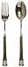 Decorative Salad Servers with Fleur De Lis Handles