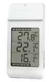 from ETI Max min greenhouse thermometer - white Model 810-100
