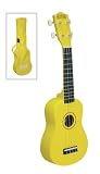 Yellow Soprano Ukulele: 4 String Starter Ukelele + Uke Bag