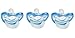 JollyPop Pacifiers PREEMIE Size FOR PREMATURE OR SMALL FULL TERM BABY'S Blue Natural Scent (3 Count)