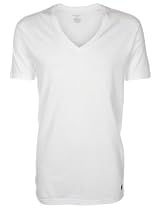 Ralph Lauren Mens Underwear V-Neck T-Shirts 3Pack White