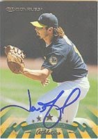 Jason Giambi, Oakland Athletics, 1997 Donruss Autographed Card