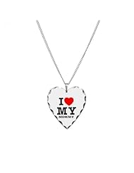 Necklace Heart Charm I Love My Mommy - Mom Mother Heart