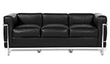 E-comfort LC2 プレミアムエディション デラックスレザー 3人掛け ブラック SF7040CML33 24233