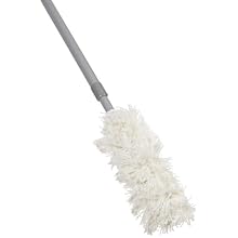Rubbermaid Commercial FGT11000 Overhead Dusting Tool with Launderable Head, 51" Long Extension Handle, Gray