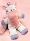 Noah's Ark Flat Plush Rattle-Zebra