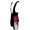 Spinne von Winddemon Kurze Radlerhose / Radsporthose mit Tr�gern f�r Rennrad-, MTB- und Freizeitradler - auch f�r andere Speedsportarten, z.B. Indoor Cycling und Speedskating (Bestellung ohne Sitzpolster m�glich)