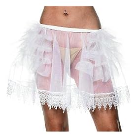 Marie Petticoat with Teardrop Lace Trim Sexy Women's Adult Halloween Outfit - One Size Fits
