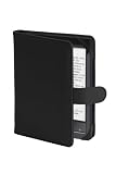 Zoom Produkt-Bild: Die original GeckoCovers H&uuml;lle f&uuml;r den Sony PRS T1 Touch E-Reader Ebook Cover H&uuml;lle schwarz / black - im praktischen Buchstyle mit original Gecko Applikation. Auch als Sparset mit USB Ladeadapter und LED Leselampe erh&auml;ltlich!
