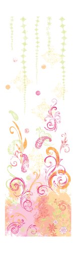 York Wallcoverings Disney Kids DK6028M Paisley Mural, Pink/Lime/Orange